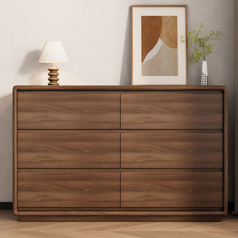 15.7'' Width 4-Drawer Modern Wood Dresser without Handles or Accents Needing Full Assembly