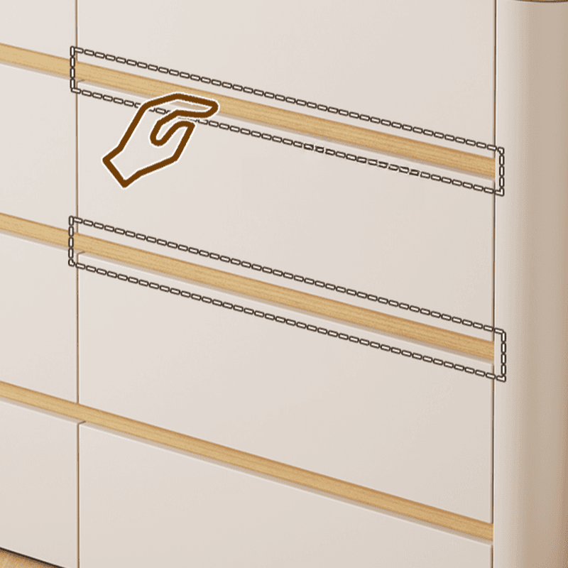 Casual Composite Wood Console Dresser/Bachelor Chest with 8/6/4 Drawers in Horizontal/Vertical Orientation - image 6