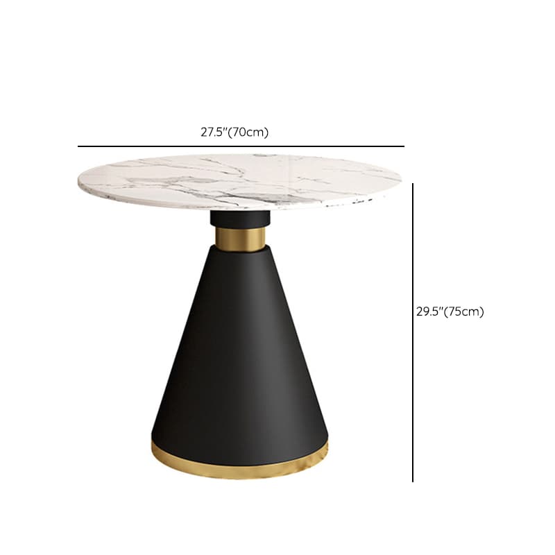 Glamorous Rounded Stone Dining Table for 2, Scratch-proof and Fixed Mechanism - image 20