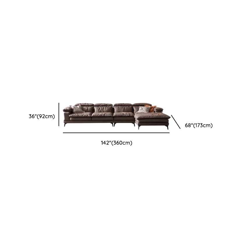 Cocoa Straight/L-Shape Horizontal/Left Hand Facing Sofa Couch/Sofa Recliner in a Contemporary Style - image 16