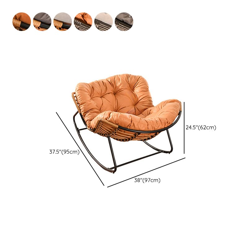 Ergonomic and Stationary Cotton Nursery Recliner with Back - image 19