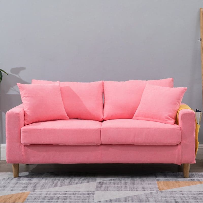 Contemporary Beige/Khaki/Gray Solid Color Standard Sofa with Storage, Wide Pillow Back and Square Arm - image 22