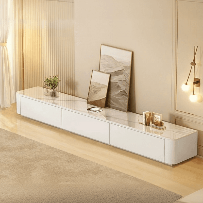 Modern Simple Style Glass TV Stand with 4-Drawer/3 Drawers - image 3