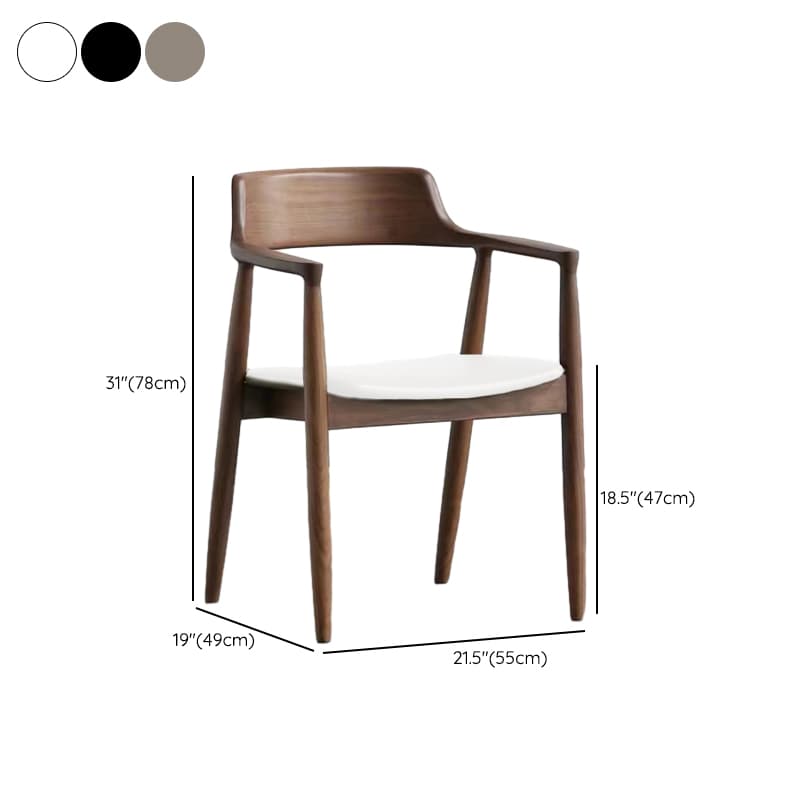 Casual Timber Sepia/Natural Finish Cushion Arm Chair with Low Back & Arms - image 9