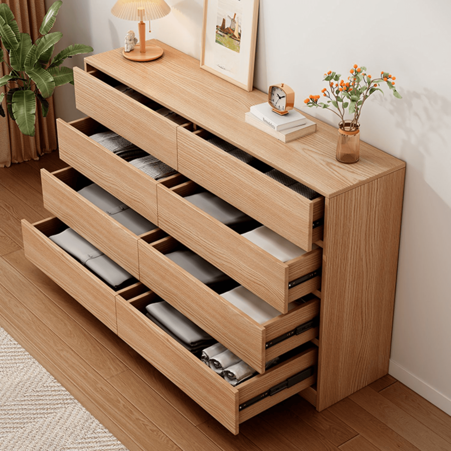 Natural Simple Cube for Parlor Console Dresser/Bachelor Chest/Lingerie Chest - image 3