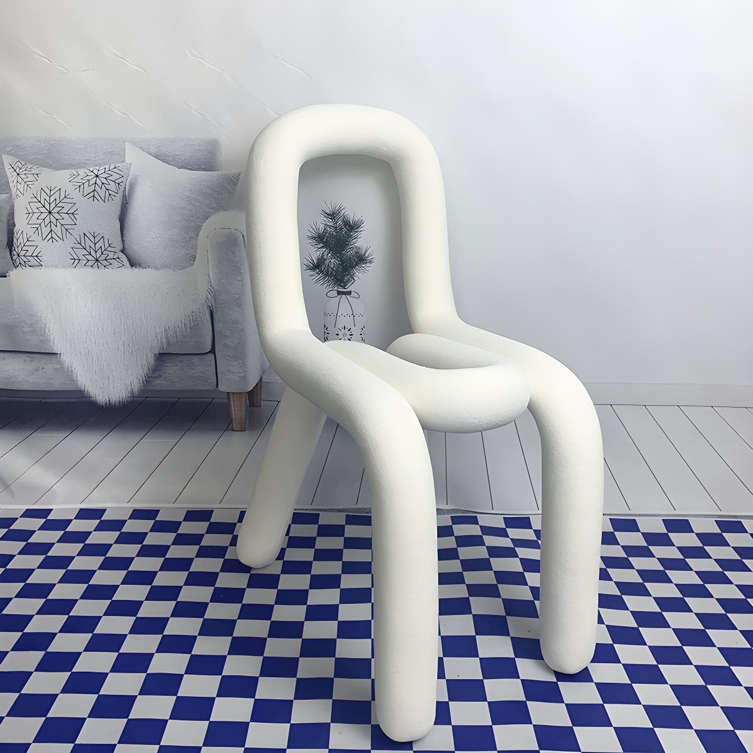 Modern Style Upholstered Side Chair Open Back Dining Side Chair - image 13