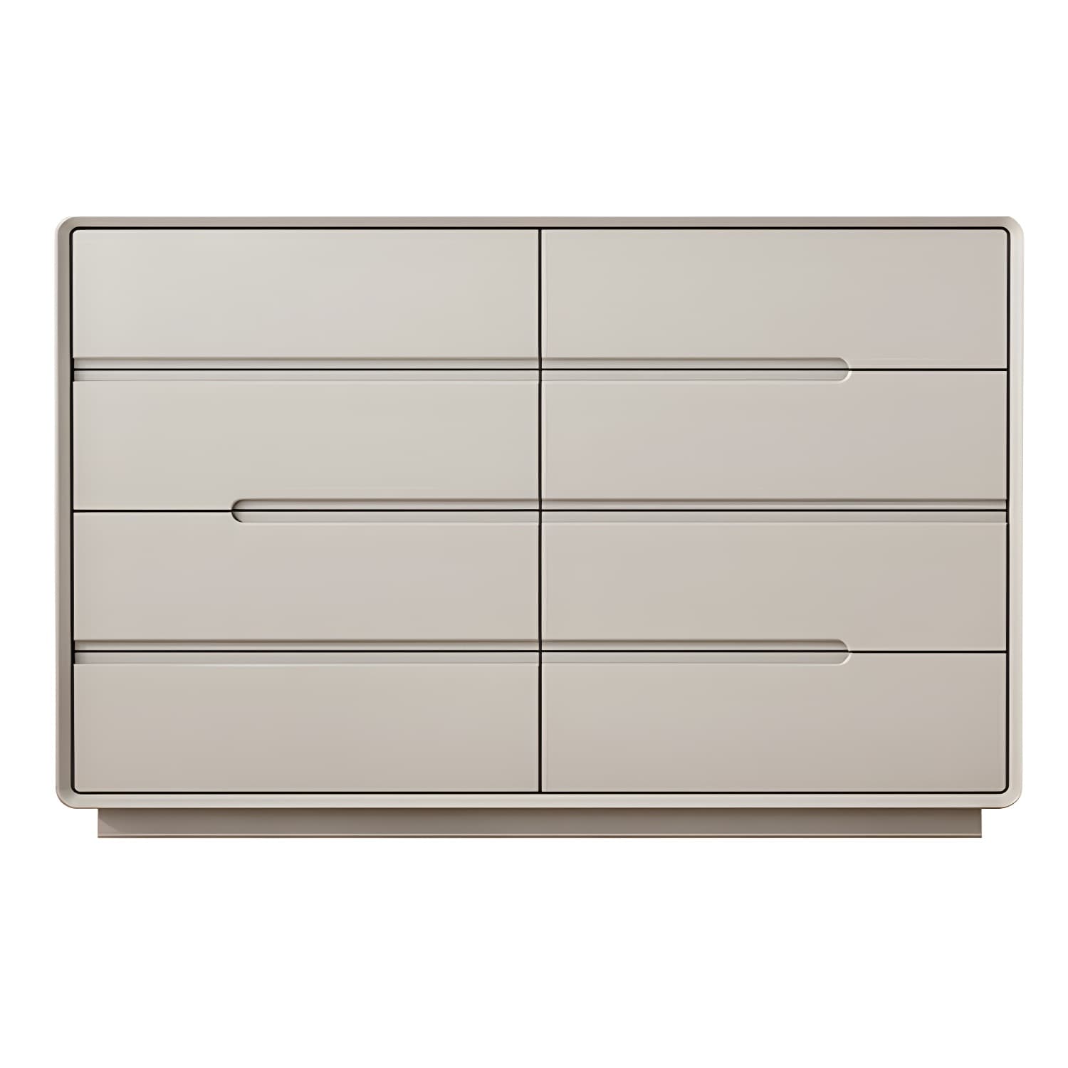 Light Oak Modern Dresser with Solid Wood Construction and Soft-Close Drawers - image 3