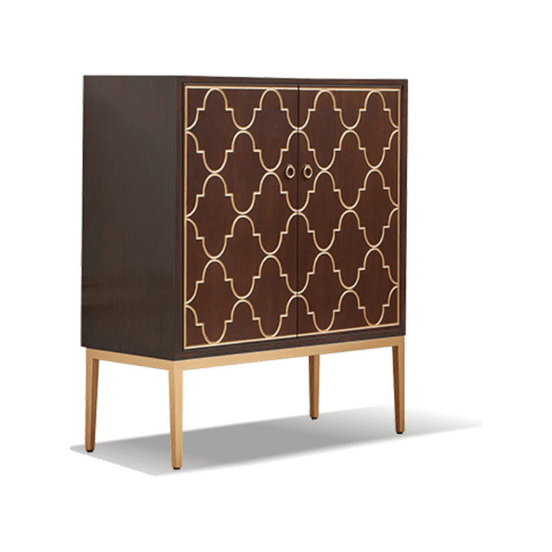 Art Deco Style Unattached Utility Cabinet with Cabinet Rings for Sitting Room - image 9