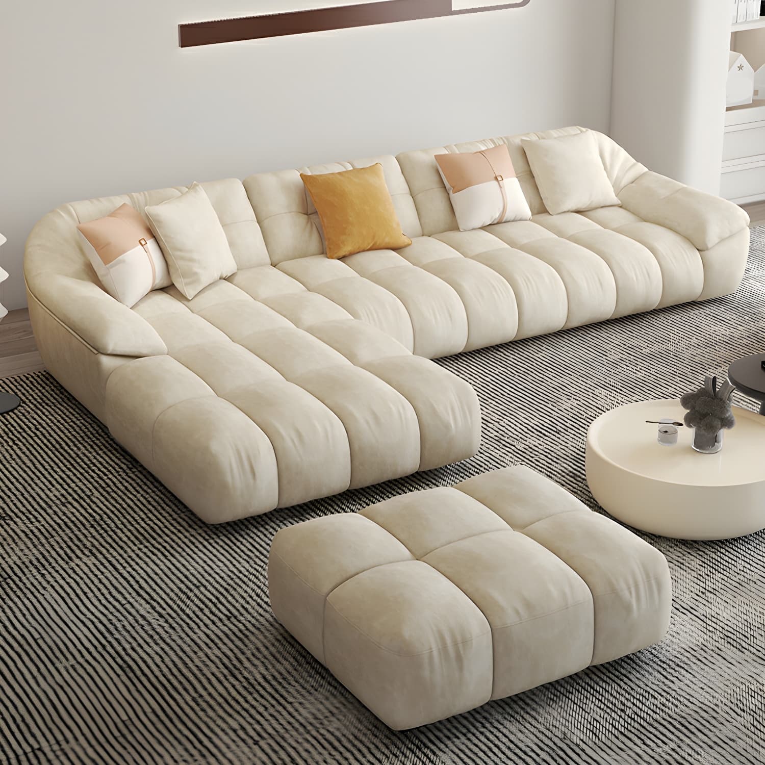 Comfortable Polyester Blend Showcase Sectional Sofa for Contemporary Home Decor - image 15