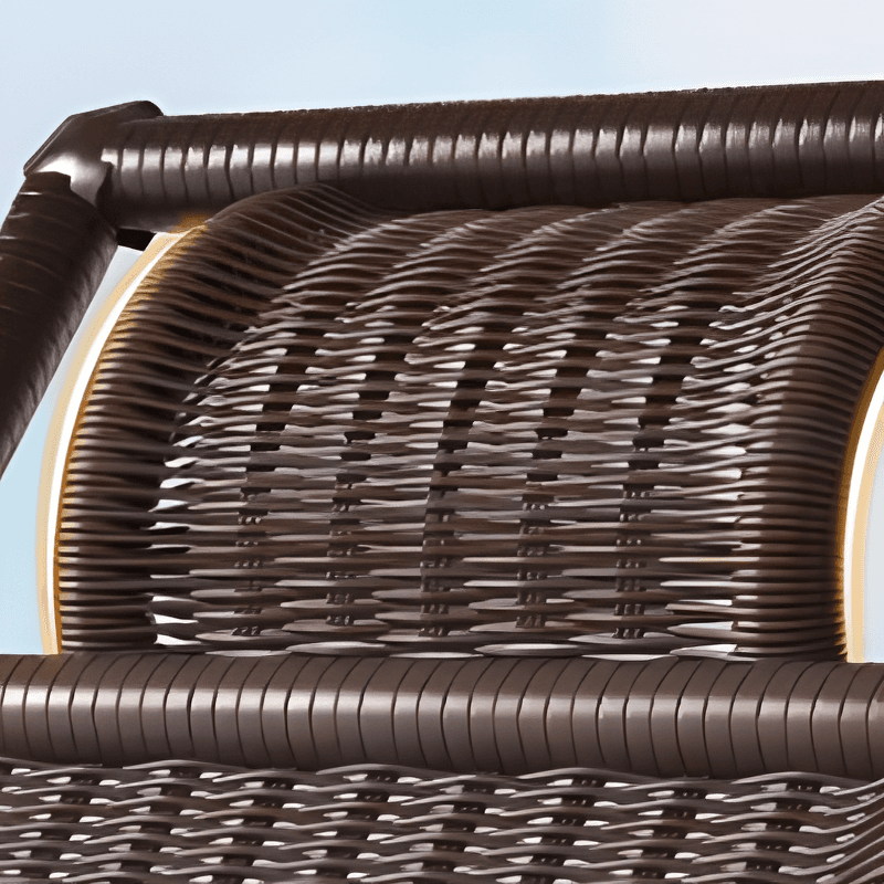 Simple Scratch-tolerant Cane Porch Rocker with Round Arm - image 16