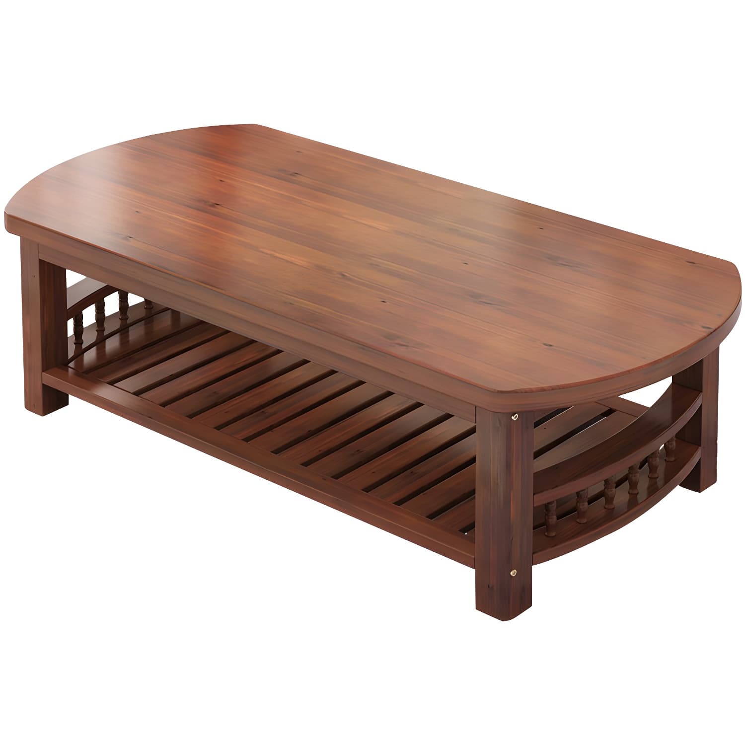 20"H Contemporary Coffee Table Solid Wood Storage Coffee Cocktail Table - image 9