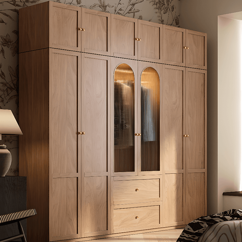 Trendy Unfinished Color Engineered Wood Unattached Armoire Cabinet