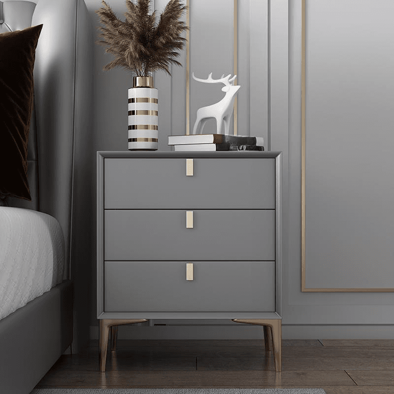 Modern Lumber Nightstand With Drawer Storage & Leg, 3 Drawers/2 Drawers - image 23