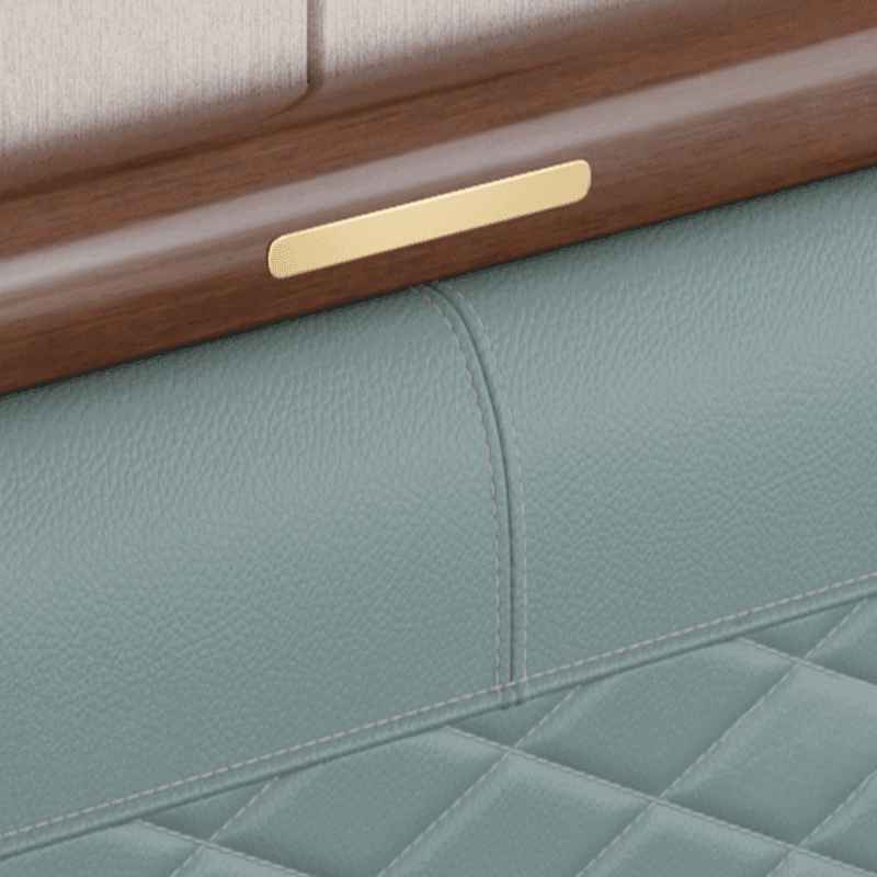 Modish No Distressing Rubberwood Panel Headboard with Rectangle Shape for King/Full/Queen Bed, Featuring Sponge Upholstery Fill and Standard Height - image 9