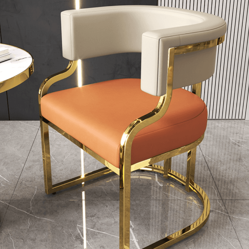 Secure Framed Gilded Arm Chair with Foot Pads - image 18