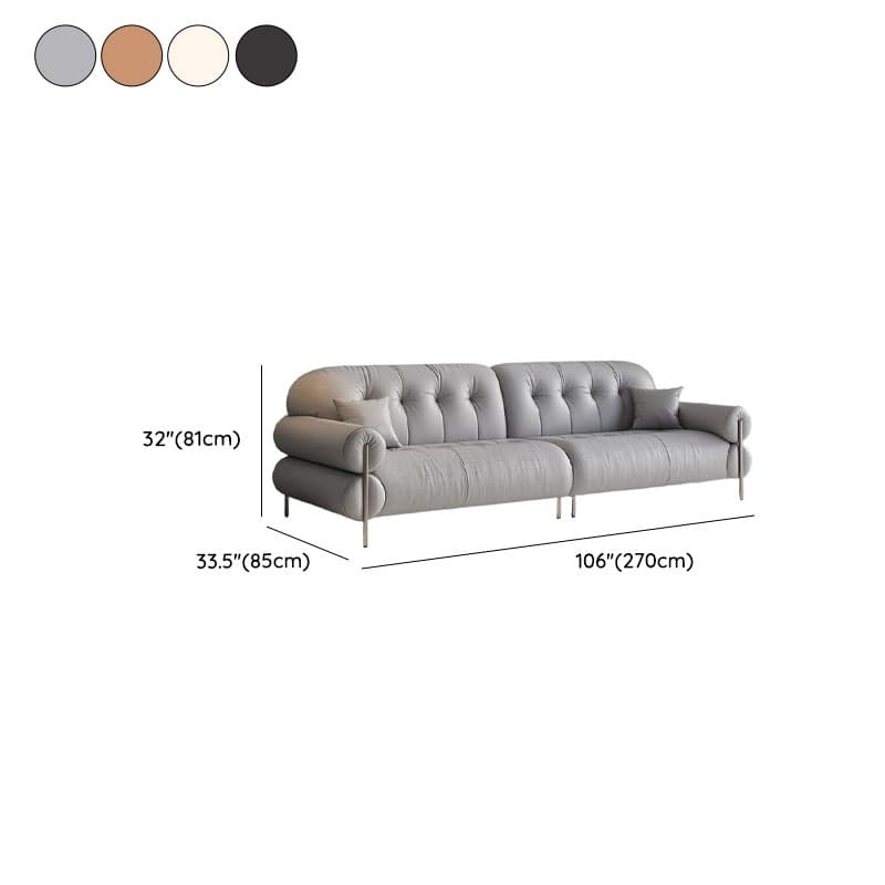 Modish Solid Color Stain Resistant Standard Sofa/Loveseat for 3-seater/4-seater/5 Person - image 20