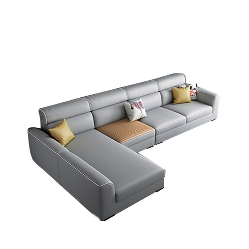 L-Shape Sofa Recliner in Lime Green/Tan/Coffee, Left Orientation - image 6