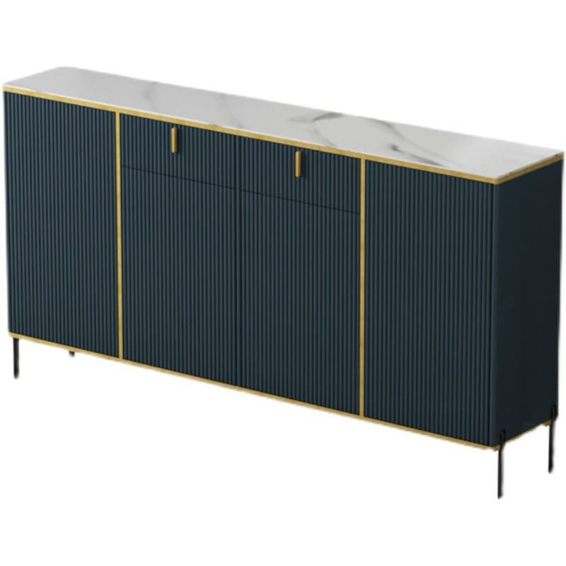 Free Standing Stone Wet-resistant Utility Storage Cabinet with 12 Interior Shelves & 3 Cabinets Living Room - image 9