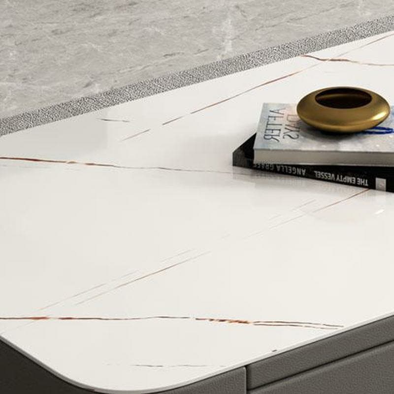 Modern Oblong Stone Coffee Table with Water and Scratch Resistant - image 11