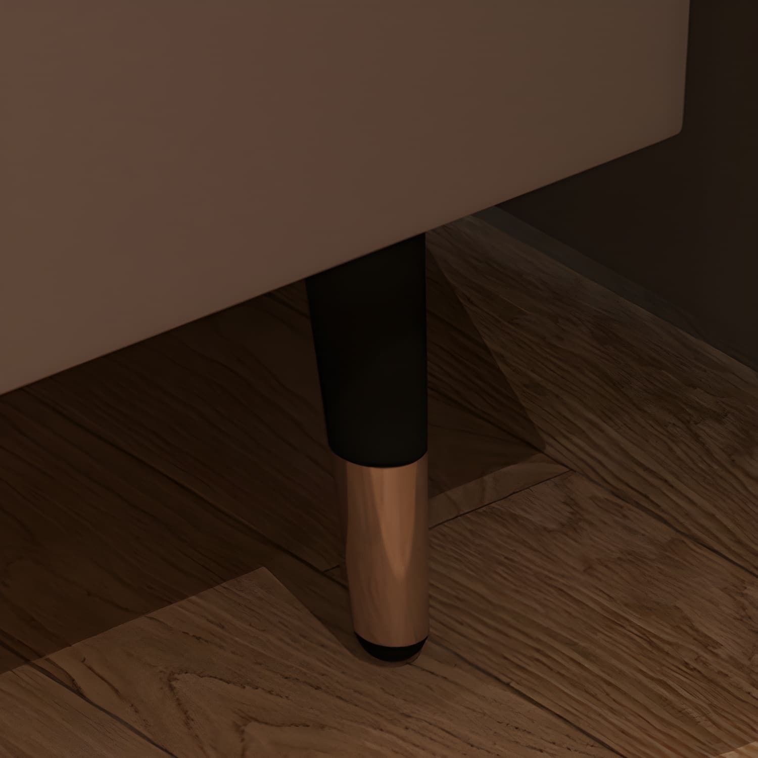 Glam Drawers Included Accent Table Nightstand 22.5" Tall with Legs - image 16