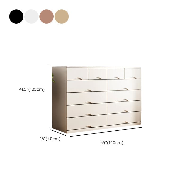 Simple Raw Wood Double Dresser with Multiple Drawer Configurations - Horizontal/Vertical - image 17