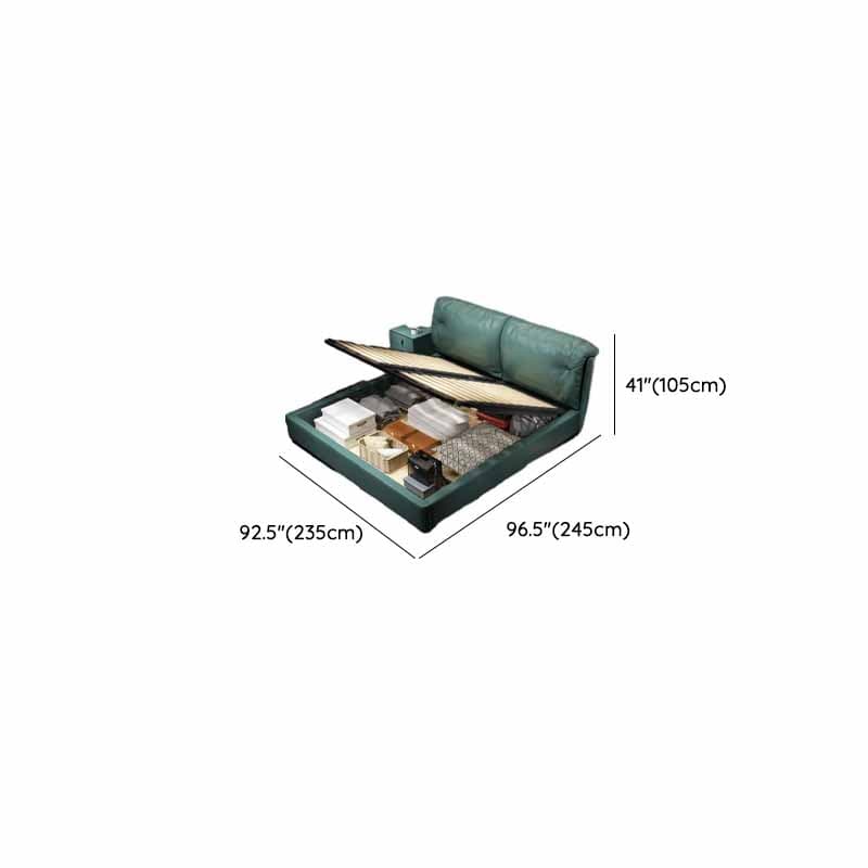 Lime Green Solid Color Timber Storage Bed/Platform Bed for Living Room - image 18
