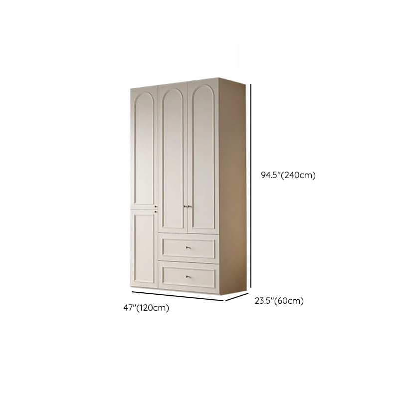 Casual Natural Wood Independent Armoire Cabinet with Soft Close Drawer, Soft Close Door, and Interior Shelves - image 22