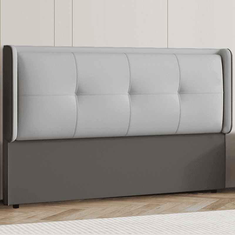 Simplistic Style Wingback Headboard with No Distressing, Piled Tufted Rectangular Shape for King/Queen/Full Bed, Featuring Sponge Upholstery and Standard Height - image 8