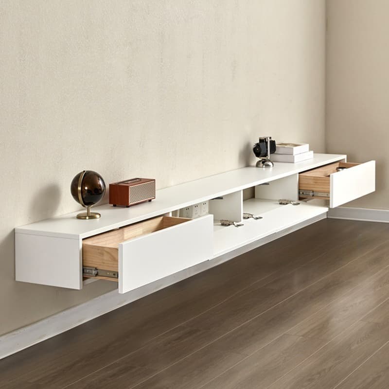 Modern Design Floating Wooden TV Stand with 2-Drawer and 2-Cabinet - image 7