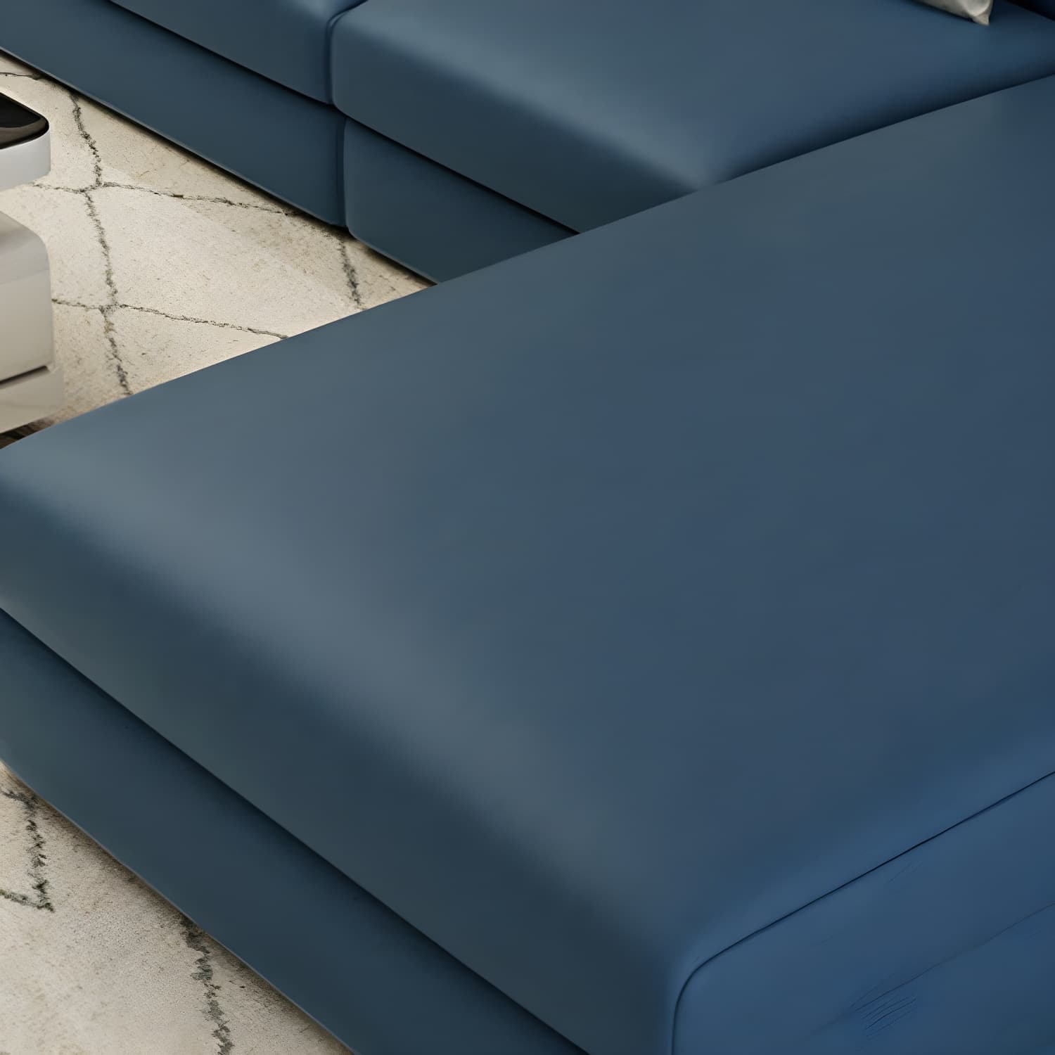 Modern L-Shape Sofa Chaise in Large Size with Cushion Back and Sponge Seat Fill - image 14