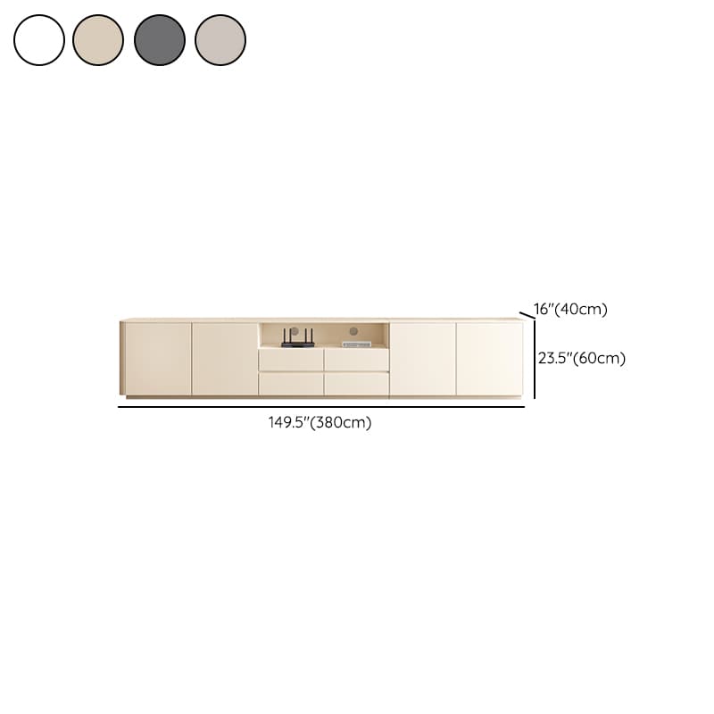 Modern Rectangle TV Stand with 4-Door/2-Door & 3 Tiers Living Room - image 25