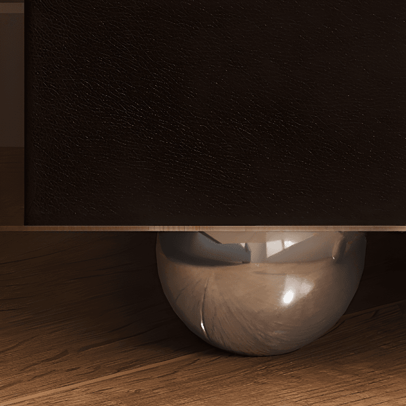 Organic Modern 2 Tiers Nightstand With Drawer Organization and Pleather Countertop - image 11