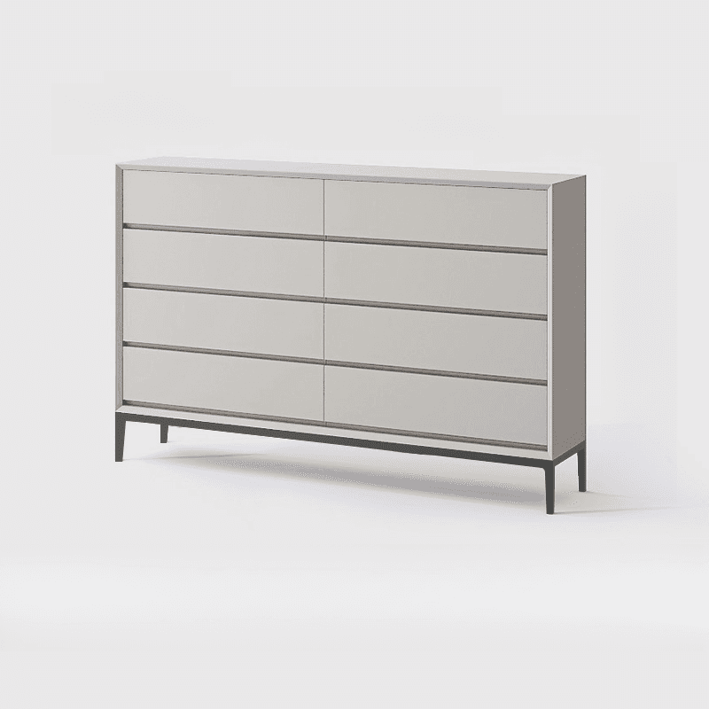 Trendy Raw Wood Console Dresser, Horizontal with 8 Drawers - image 3