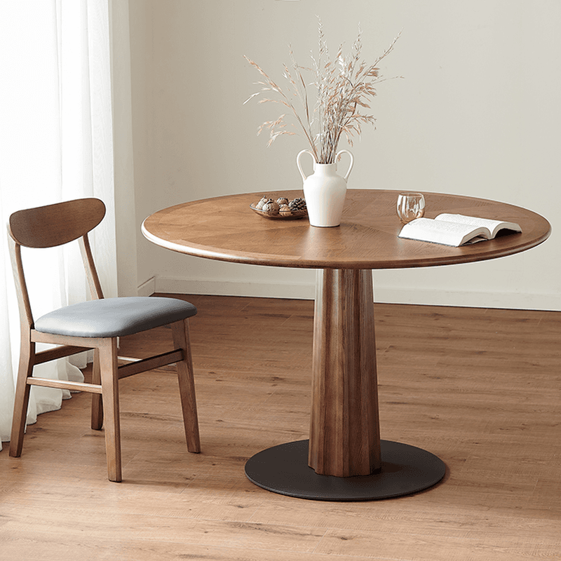 Modern Simple Style Natural Wood Finish Natural Wood Dining Table Set for 2/6 People - image 4