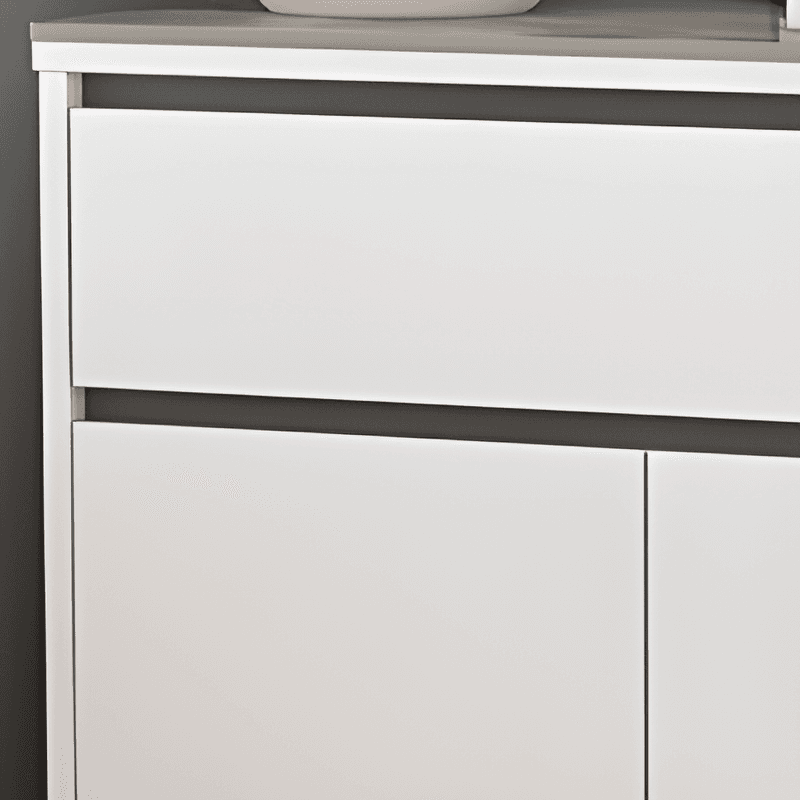 Buffet Table/Server with 1 Drawer, Drawers Storage, Sintered Stone Countertop, Adjustable Shelving, and 4 Doors/3 Doors/2 Doors Tabletop - image 6