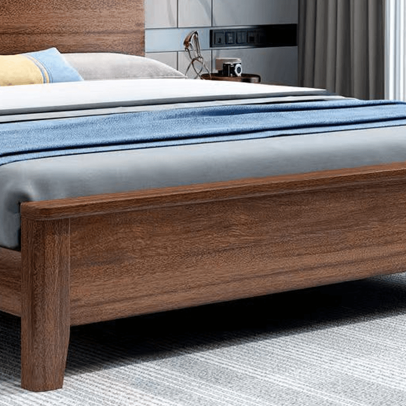 Old School Lumber Framed Solid Color Platform Storage Bed/Storage Panel Bed for Bedroom, 2 Storage Boxes Included/Not Included - image 5