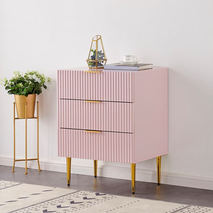Stylish Wood Nightstand With Drawer Organization, 4 Drawers /5 Drawers - image 3