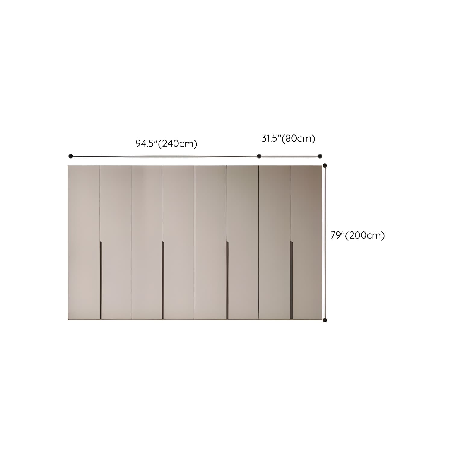 Modern Grey Wood Armoire with Solid Construction and Limited Warranty - image 31