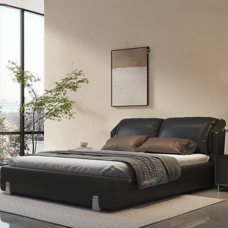 Solid Color Storage Bed/Platform Bed with Pine Wood Frame for Living Room