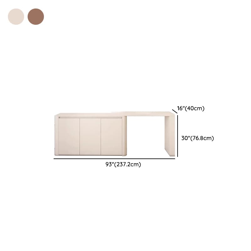 Modish Engineered Wood Large Makeup Vanity with 3 Drawers - image 14