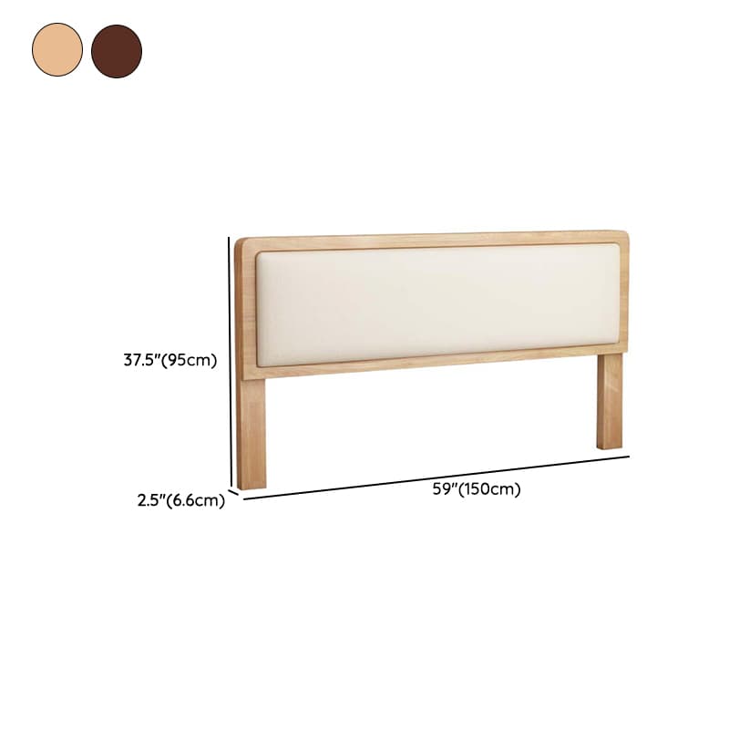 Trendy Panel Headboard in Natural Wood with No Distressing, Rectangle Shape for King/Queen/Full Bed, Featuring Sponge Upholstery and Standard Height - image 13