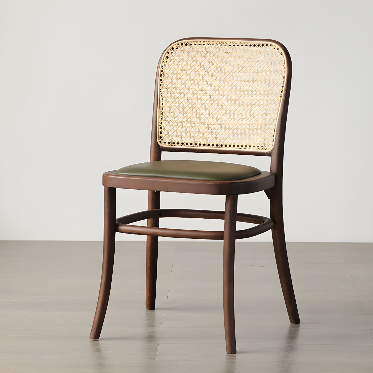 Traditional Style Dining Chair Solid Wood Cane Back Dining Room Chair - image 6