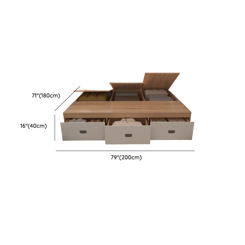 Natural Color Solid Color Storage Included with Storage Drawer for Bedroom - image 9