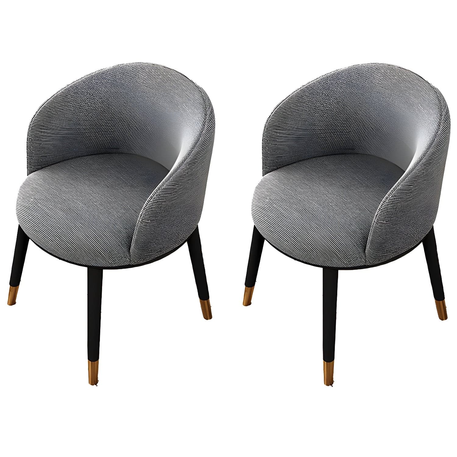 Contemporary Leather Home Arm Chair Solid Back Matte Finish Dining Chair - image 12