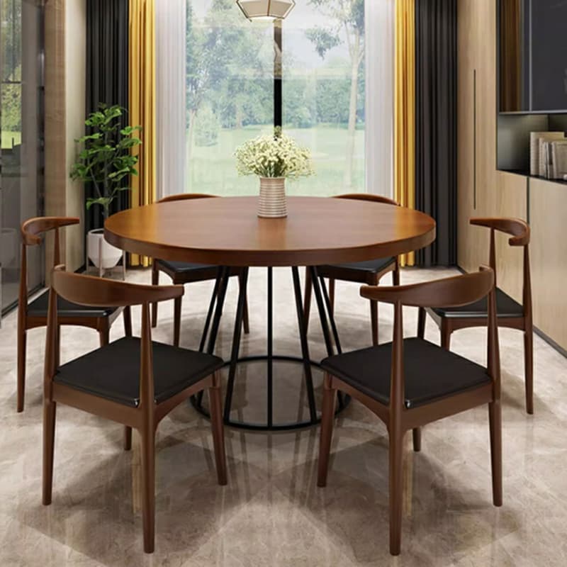 White 5-Piece Dining Set with Solid Wood Features - Perfect for the Stylish Kitchen - image 8