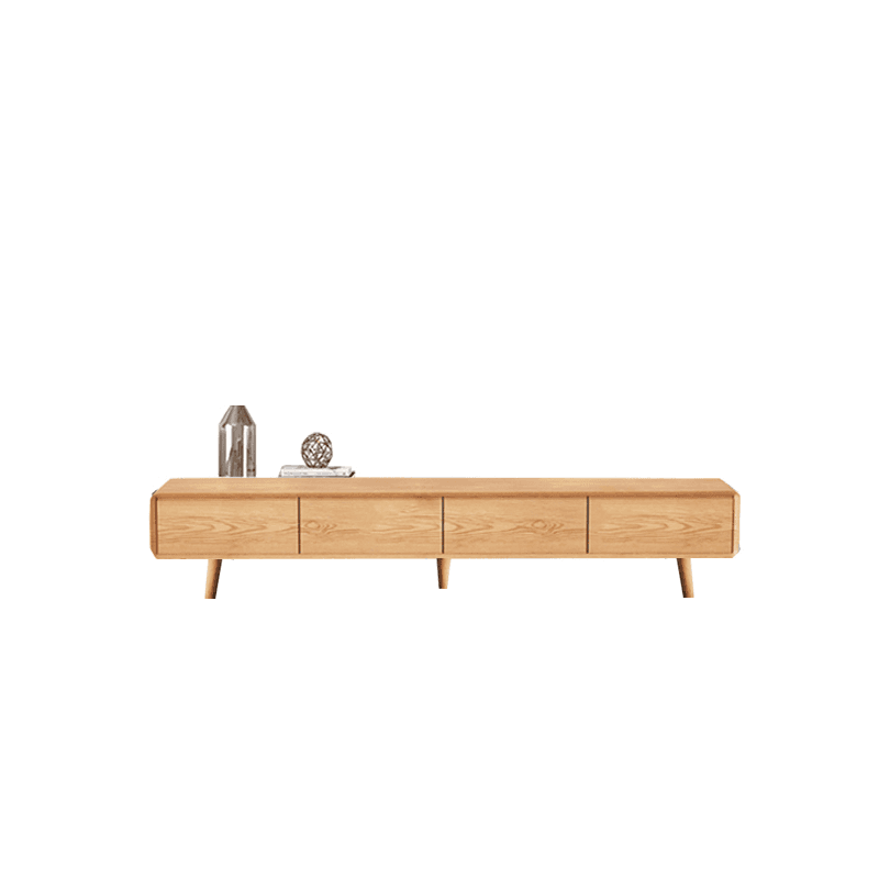 Art Deco Timber Rectangular TV Stand for Drawing Room with 4 Drawers for Home - image 3