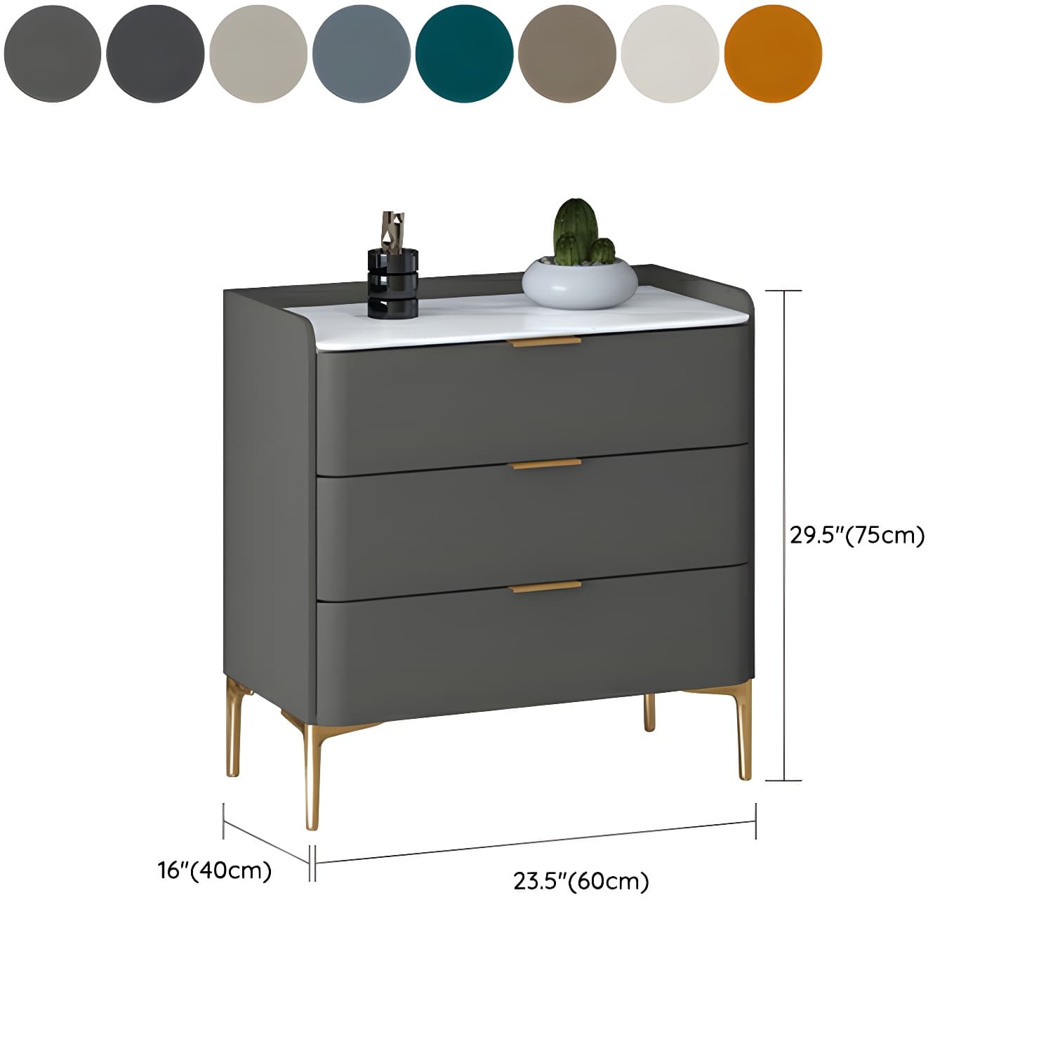 Modern Pine Wood Dresser with Drawers and Soft Close Glides in Narrow Design - image 23