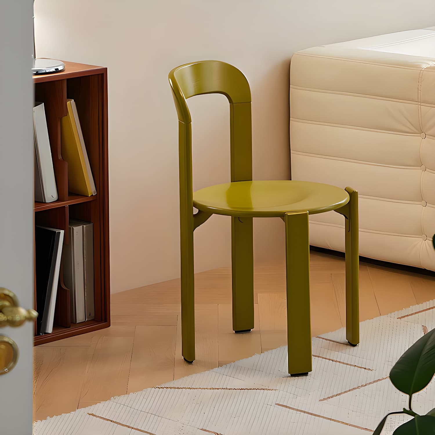 Modern Solid Wood Armless Dining Chairs with Open Back for Kitchen & Dining - image 10
