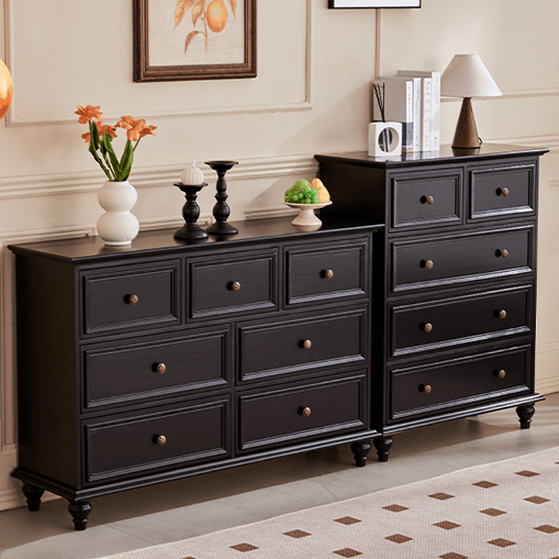 Casual Natural Wood Console Dresser/Semainier with 5/7/9 Drawers in Horizontal/Vertical Orientation - image 4