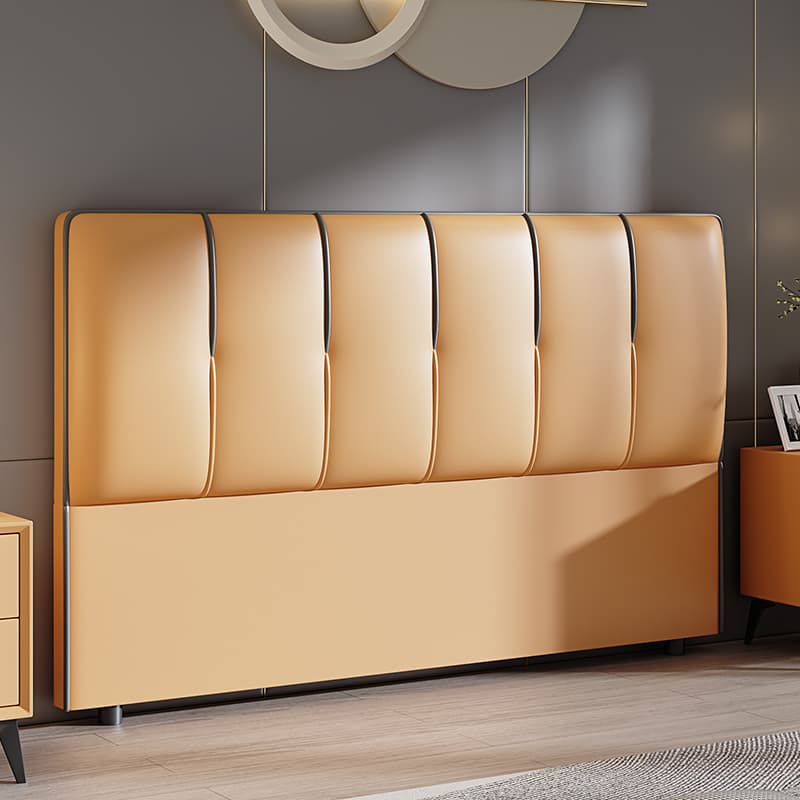 Modish Panel Headboard in Pine Wood with No Distressing, Rectangle Shape for Queen/Full/Twin XL Bed, Featuring Sponge Upholstery and Standard Height - image 5
